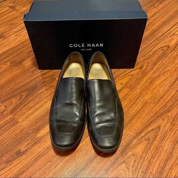 Cole Haan Black Leather Loafer Shoes Size 10.5M - Picture 4 of 7
